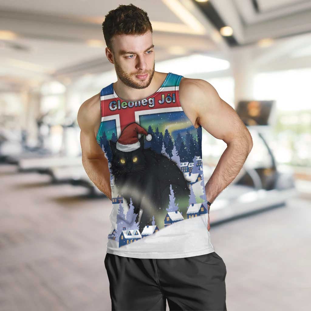 Iceland Christmas Men Tank Top Yule Cat Gledileg Jol - Wonder Print Shop