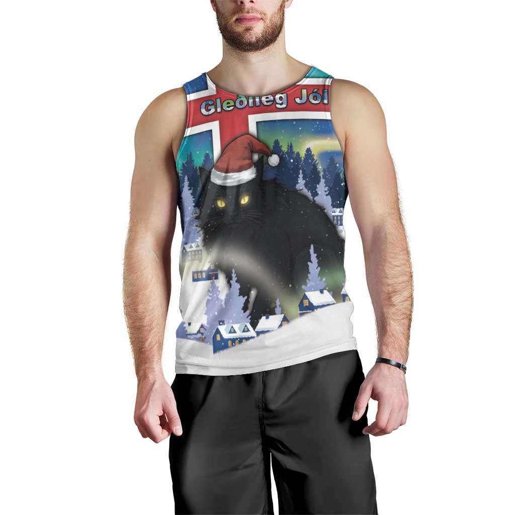 Iceland Christmas Men Tank Top Yule Cat Gledileg Jol - Wonder Print Shop