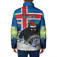 Iceland Christmas Padded Jacket Yule Cat Gledileg Jol - Wonder Print Shop