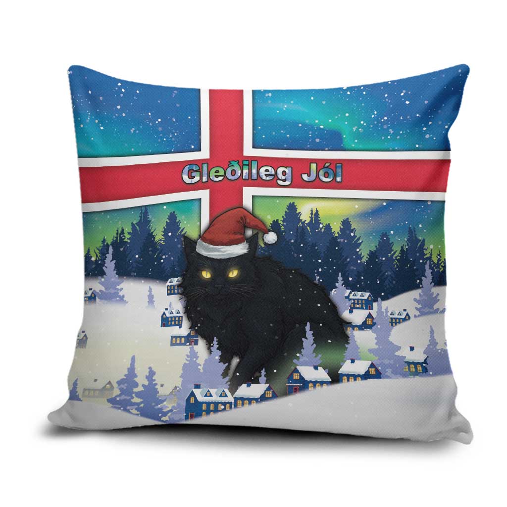 Iceland Christmas Pillow Cover Yule Cat Gledileg Jol - Wonder Print Shop