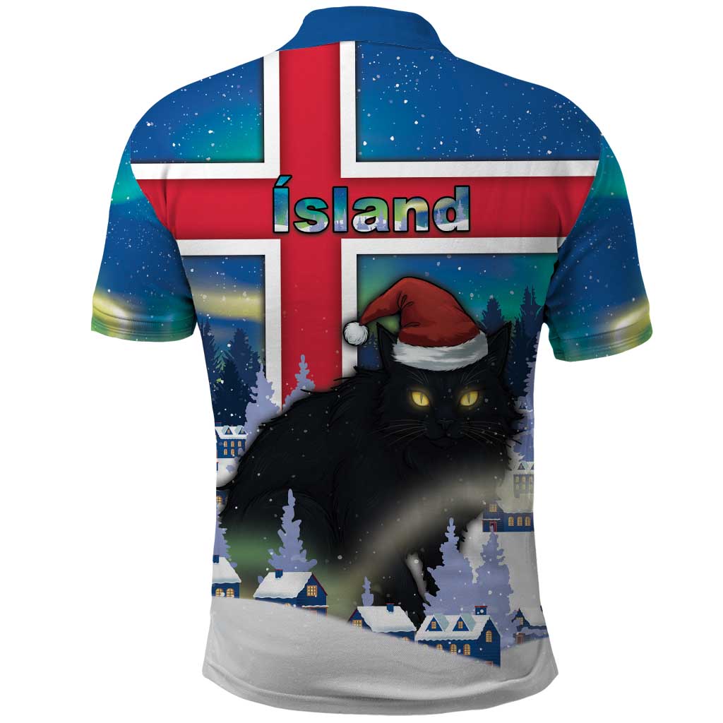 Iceland Christmas Polo Shirt Yule Cat Gledileg Jol - Wonder Print Shop