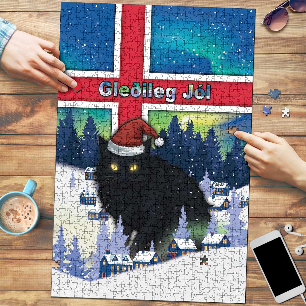 Iceland Christmas Puzzle Yule Cat Gledileg Jol - Wonder Print Shop