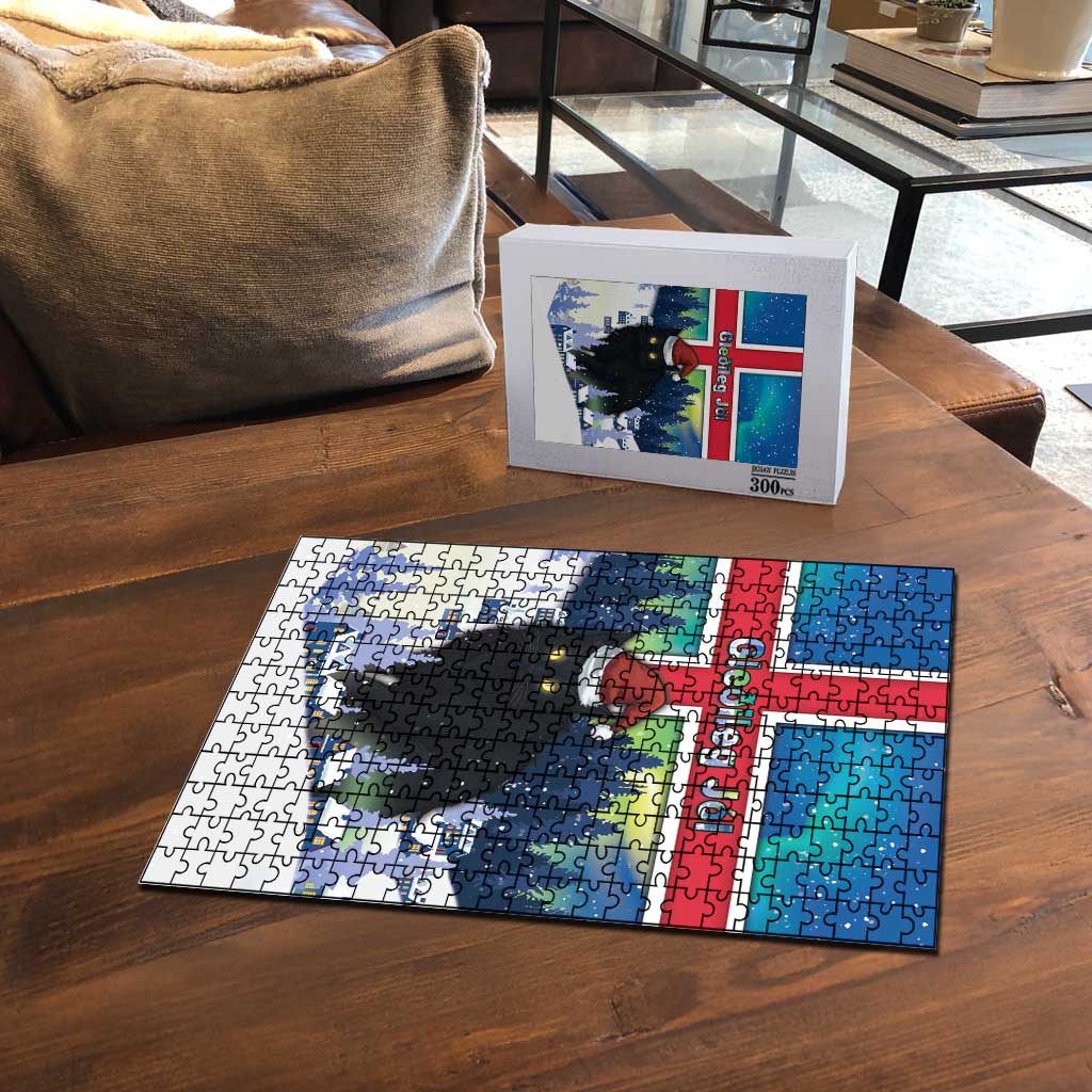 Iceland Christmas Puzzle Yule Cat Gledileg Jol - Wonder Print Shop