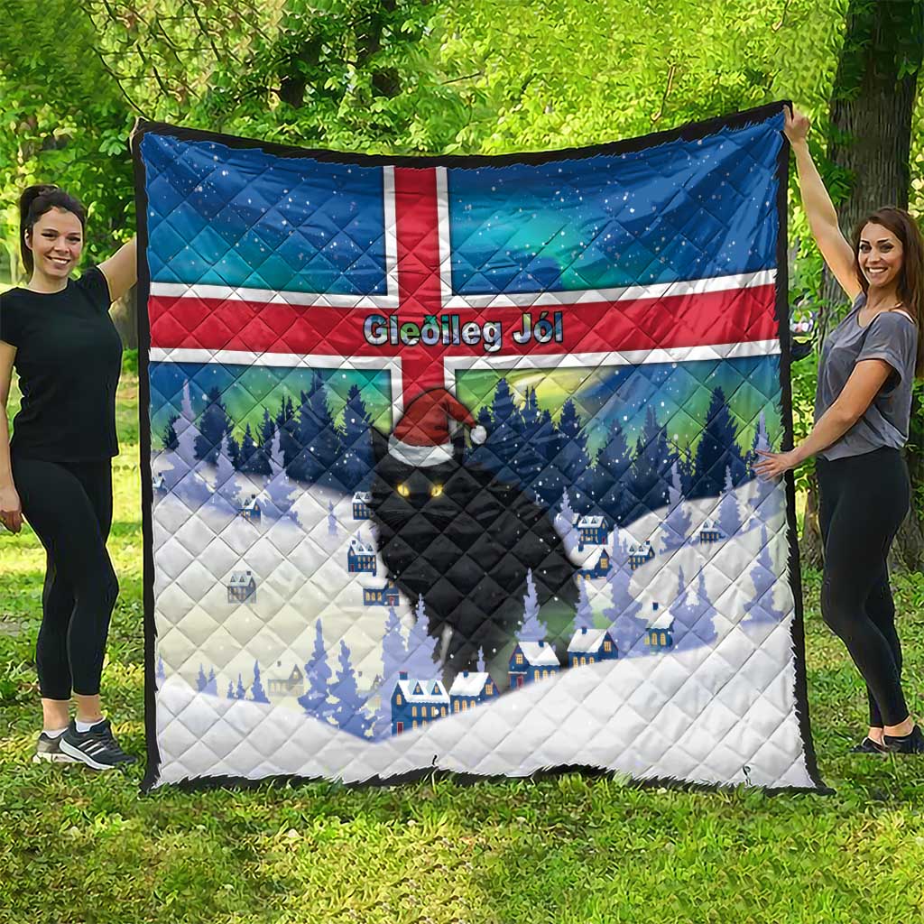 Iceland Christmas Quilt Yule Cat Gledileg Jol - Wonder Print Shop