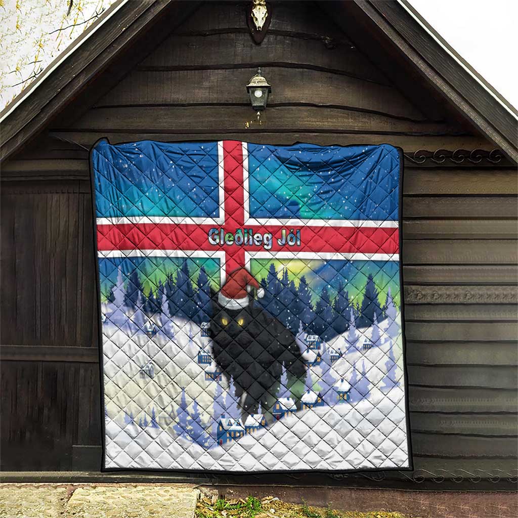 Iceland Christmas Quilt Yule Cat Gledileg Jol - Wonder Print Shop