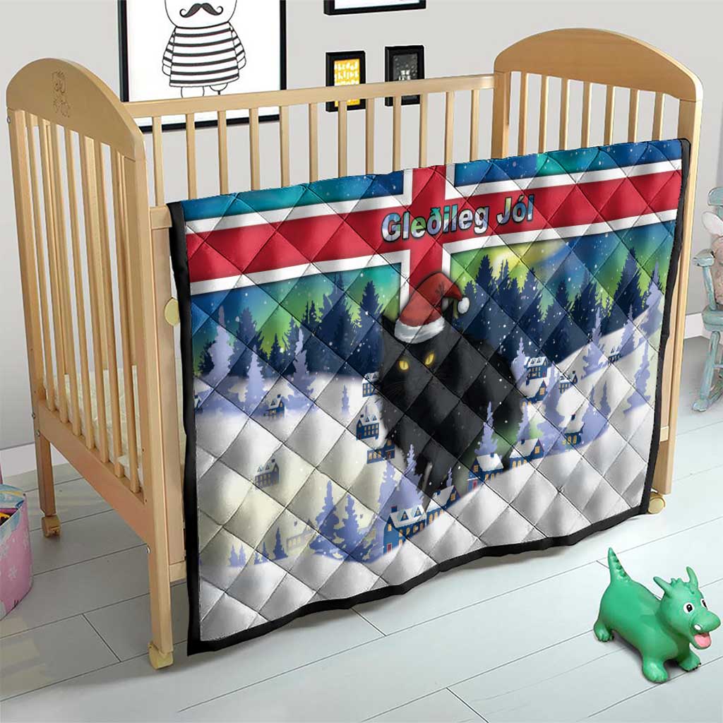 Iceland Christmas Quilt Yule Cat Gledileg Jol - Wonder Print Shop