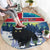 Iceland Christmas Round Carpet Yule Cat Gledileg Jol - Wonder Print Shop