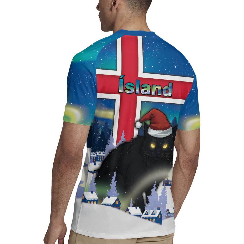 Iceland Christmas Rugby Jersey Yule Cat Gledileg Jol - Wonder Print Shop