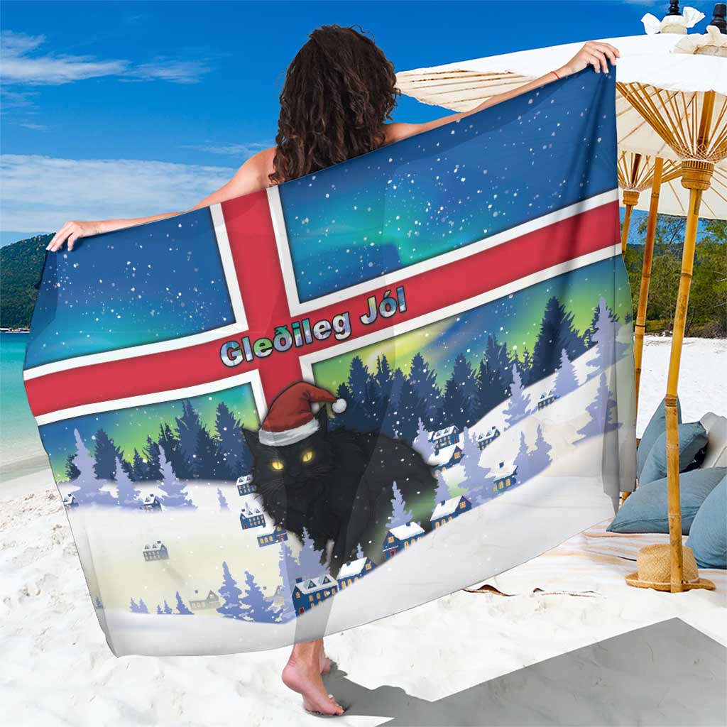 Iceland Christmas Sarong Yule Cat Gledileg Jol - Wonder Print Shop