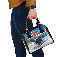 Iceland Christmas Shoulder Handbag Yule Cat Gledileg Jol - Wonder Print Shop