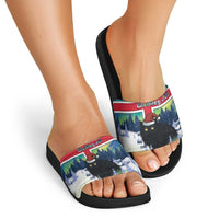 Iceland Christmas Slide Sandals Yule Cat Gledileg Jol - Wonder Print Shop