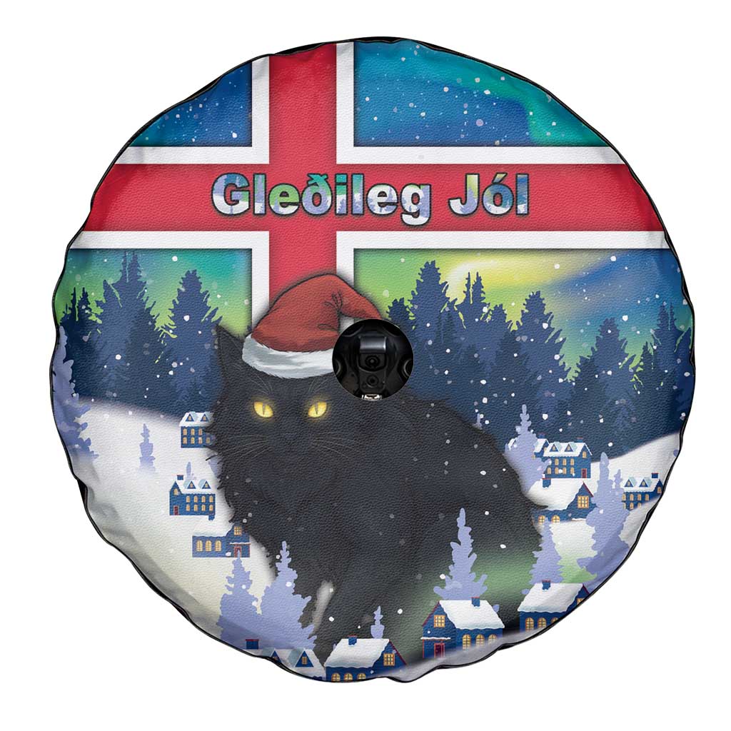 Iceland Christmas Spare Tire Cover Yule Cat Gledileg Jol - Wonder Print Shop