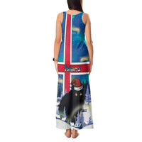 Iceland Christmas Tank Maxi Dress Yule Cat Gledileg Jol - Wonder Print Shop