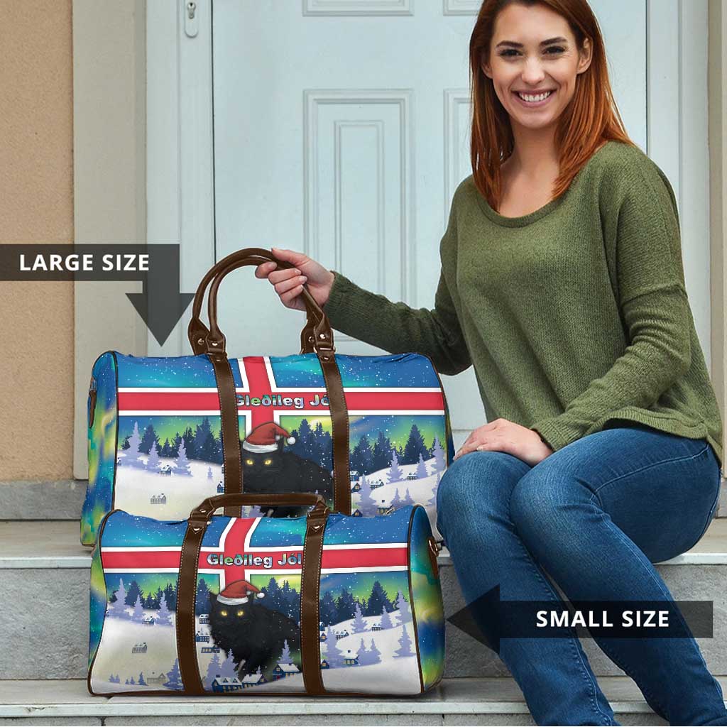 Iceland Christmas Travel Bag Yule Cat Gledileg Jol - Wonder Print Shop
