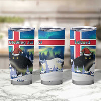 Iceland Christmas Tumbler Cup Yule Cat Gledileg Jol - Wonder Print Shop