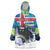Iceland Christmas Wearable Blanket Hoodie Yule Cat Gledileg Jol - Wonder Print Shop