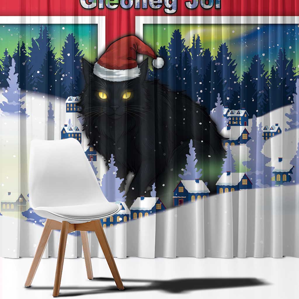 Iceland Christmas Window Curtain Yule Cat Gledileg Jol - Wonder Print Shop