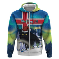 Iceland Christmas Zip Hoodie Yule Cat Gledileg Jol - Wonder Print Shop