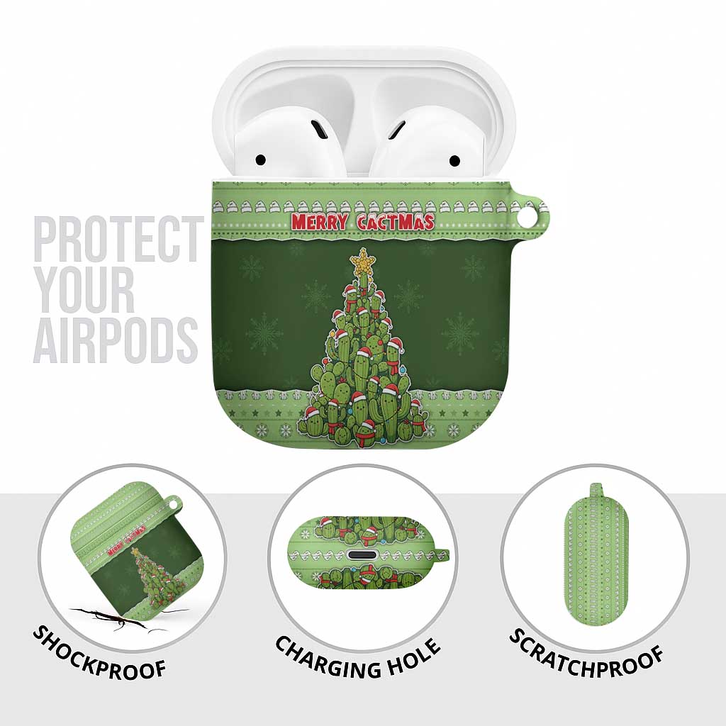 Cactus Christmas AirPods Case Merry Cactmas - Wonder Print Shop