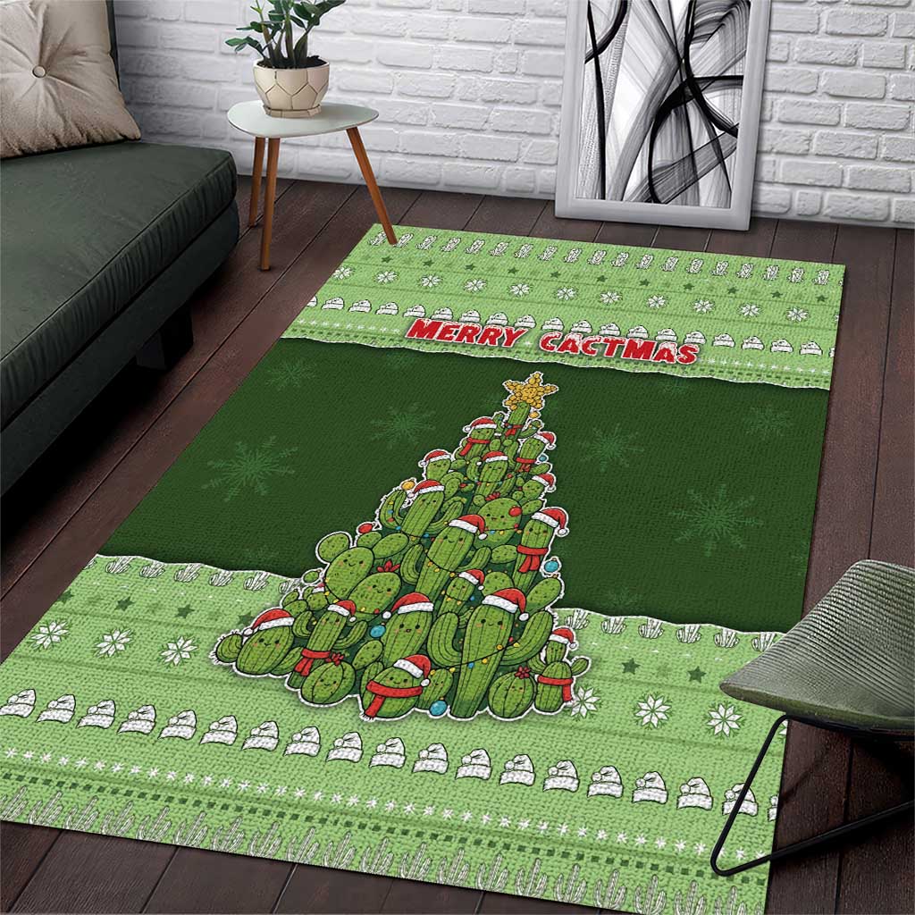 Cactus Christmas Area Rug Merry Cactmas - Wonder Print Shop
