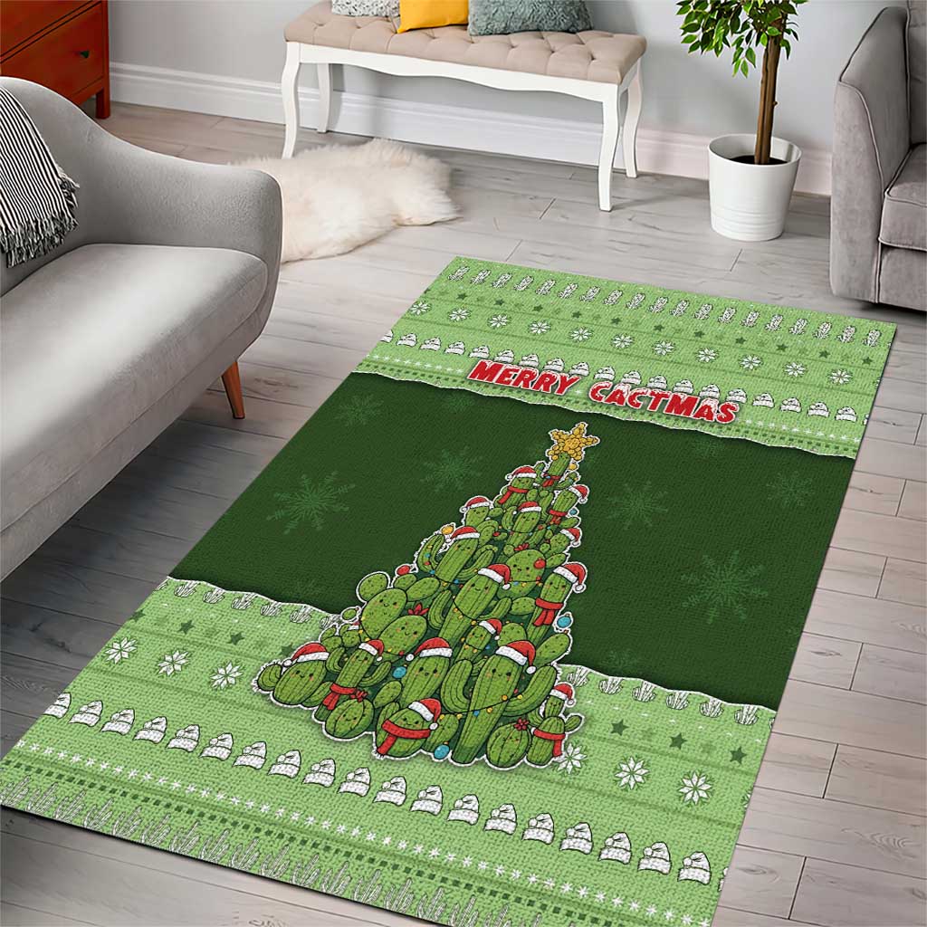 Cactus Christmas Area Rug Merry Cactmas - Wonder Print Shop