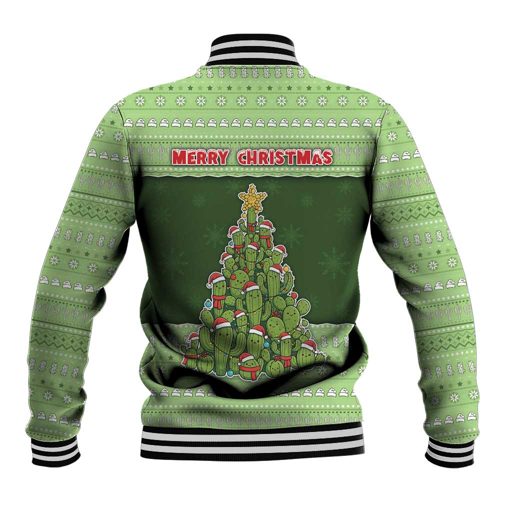 Cactus Christmas Baseball Jacket Merry Cactmas - Wonder Print Shop