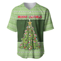 Cactus Christmas Baseball Jersey Merry Cactmas - Wonder Print Shop