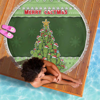 Cactus Christmas Beach Blanket Merry Cactmas - Wonder Print Shop