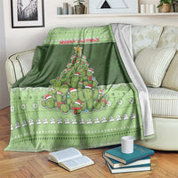 Cactus Christmas Blanket Merry Cactmas - Wonder Print Shop