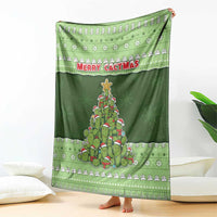 Cactus Christmas Blanket Merry Cactmas - Wonder Print Shop