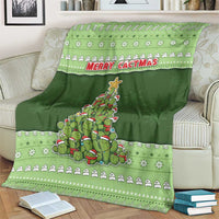 Cactus Christmas Blanket Merry Cactmas - Wonder Print Shop
