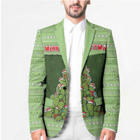Cactus Christmas Blazer Merry Cactmas - Wonder Print Shop