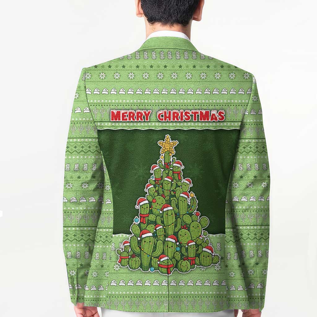 Cactus Christmas Blazer Merry Cactmas - Wonder Print Shop