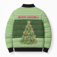 Cactus Christmas Bomber Puffer Jacket Merry Cactmas - Wonder Print Shop