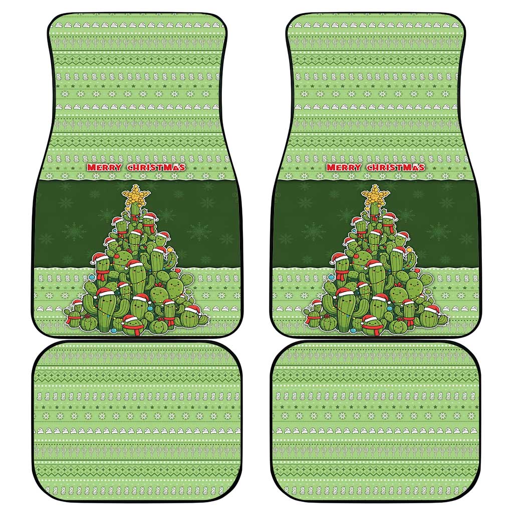 Cactus Christmas Car Mats Merry Cactmas - Wonder Print Shop