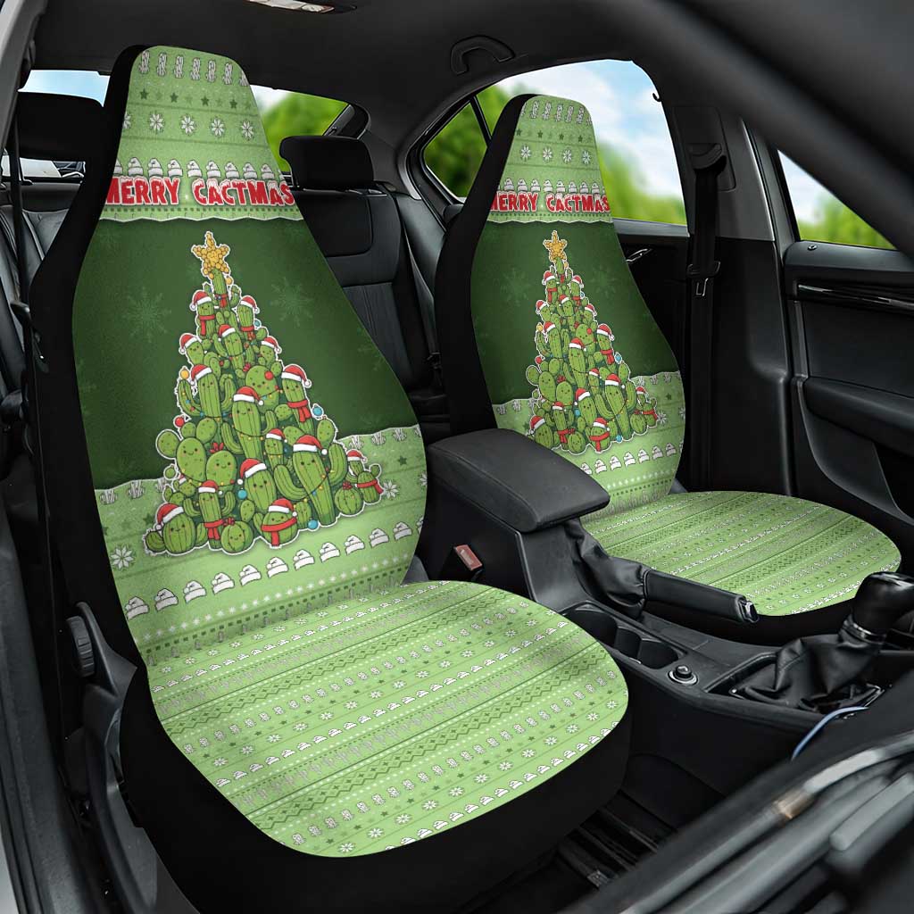 Cactus Christmas Car Seat Cover Merry Cactmas - Wonder Print Shop