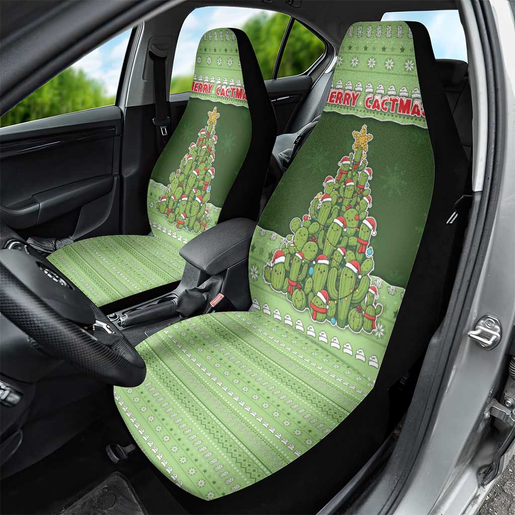 Cactus Christmas Car Seat Cover Merry Cactmas - Wonder Print Shop