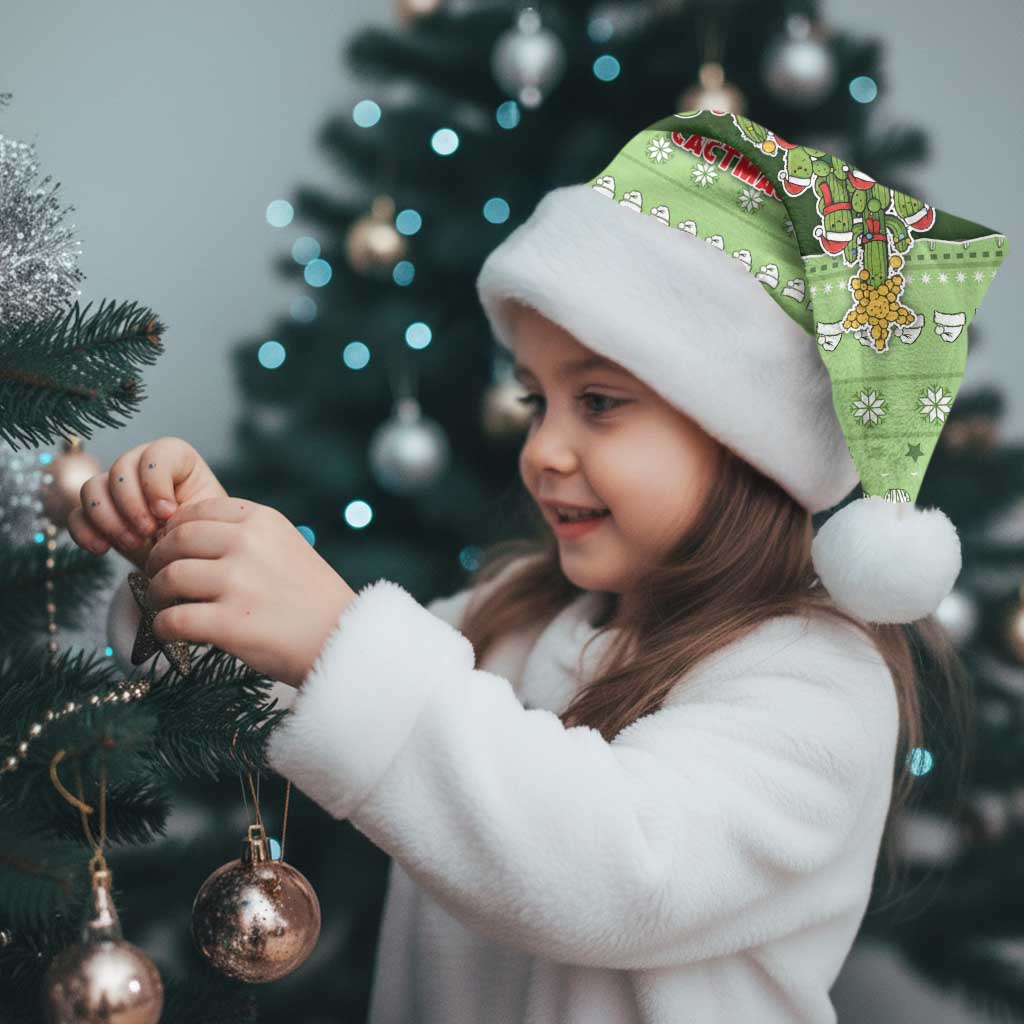 Cactus Christmas Santa Hat Merry Cactmas - Wonder Print Shop