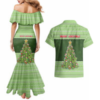 Cactus Christmas Couples Matching Mermaid Dress and Hawaiian Shirt Merry Cactmas - Wonder Print Shop