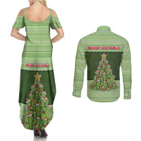 Cactus Christmas Couples Matching Summer Maxi Dress and Long Sleeve Button Shirt Merry Cactmas - Wonder Print Shop