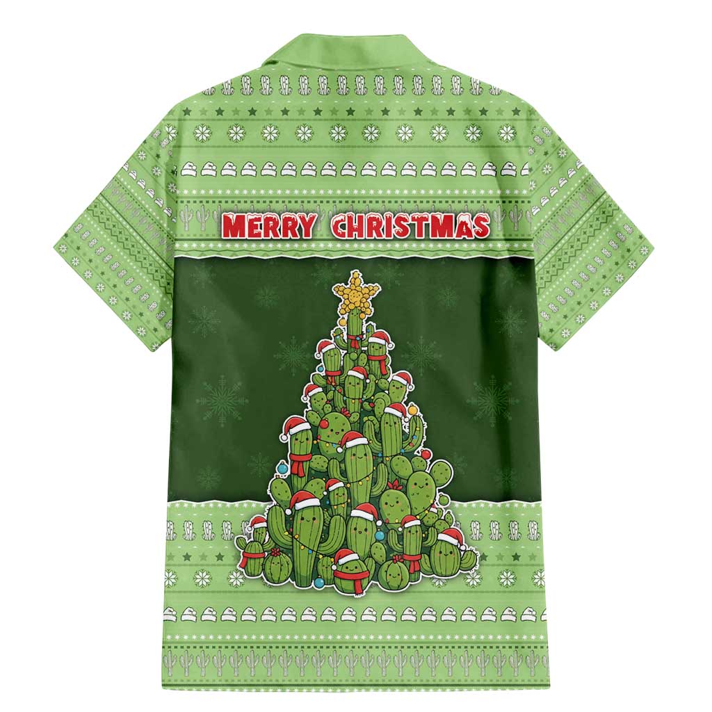 Cactus Christmas Family Matching Mermaid Dress and Hawaiian Shirt Merry Cactmas - Wonder Print Shop