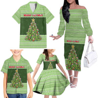 Cactus Christmas Family Matching Off The Shoulder Long Sleeve Dress and Hawaiian Shirt Merry Cactmas - Wonder Print Shop