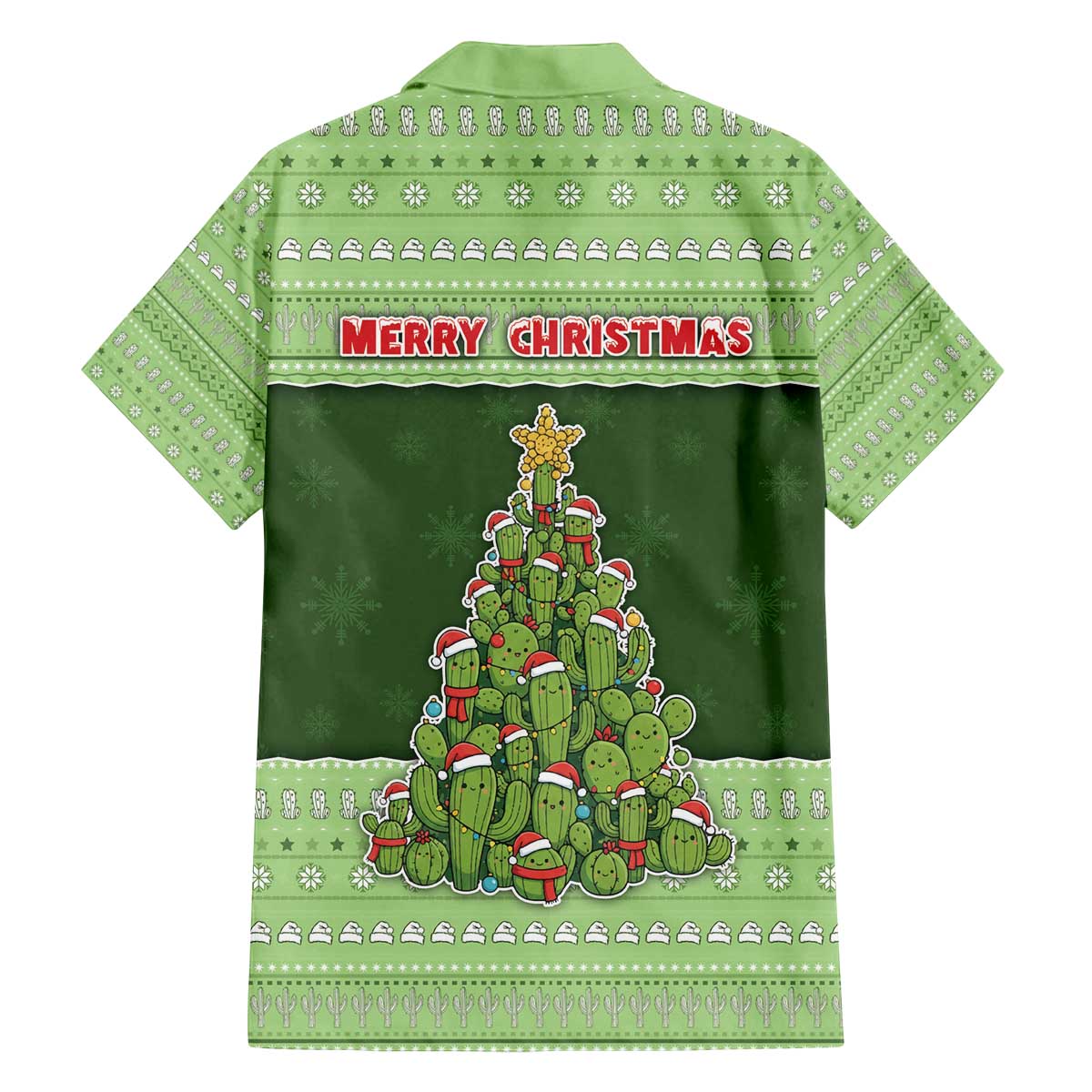 Cactus Christmas Family Matching Off The Shoulder Long Sleeve Dress and Hawaiian Shirt Merry Cactmas - Wonder Print Shop