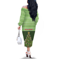 Cactus Christmas Family Matching Off The Shoulder Long Sleeve Dress and Hawaiian Shirt Merry Cactmas - Wonder Print Shop