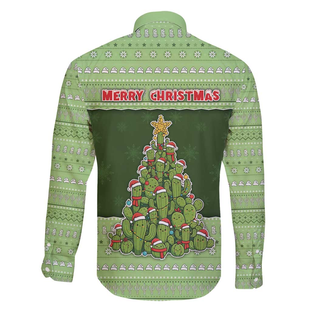 Cactus Christmas Family Matching Tank Maxi Dress and Hawaiian Shirt Merry Cactmas - Wonder Print Shop