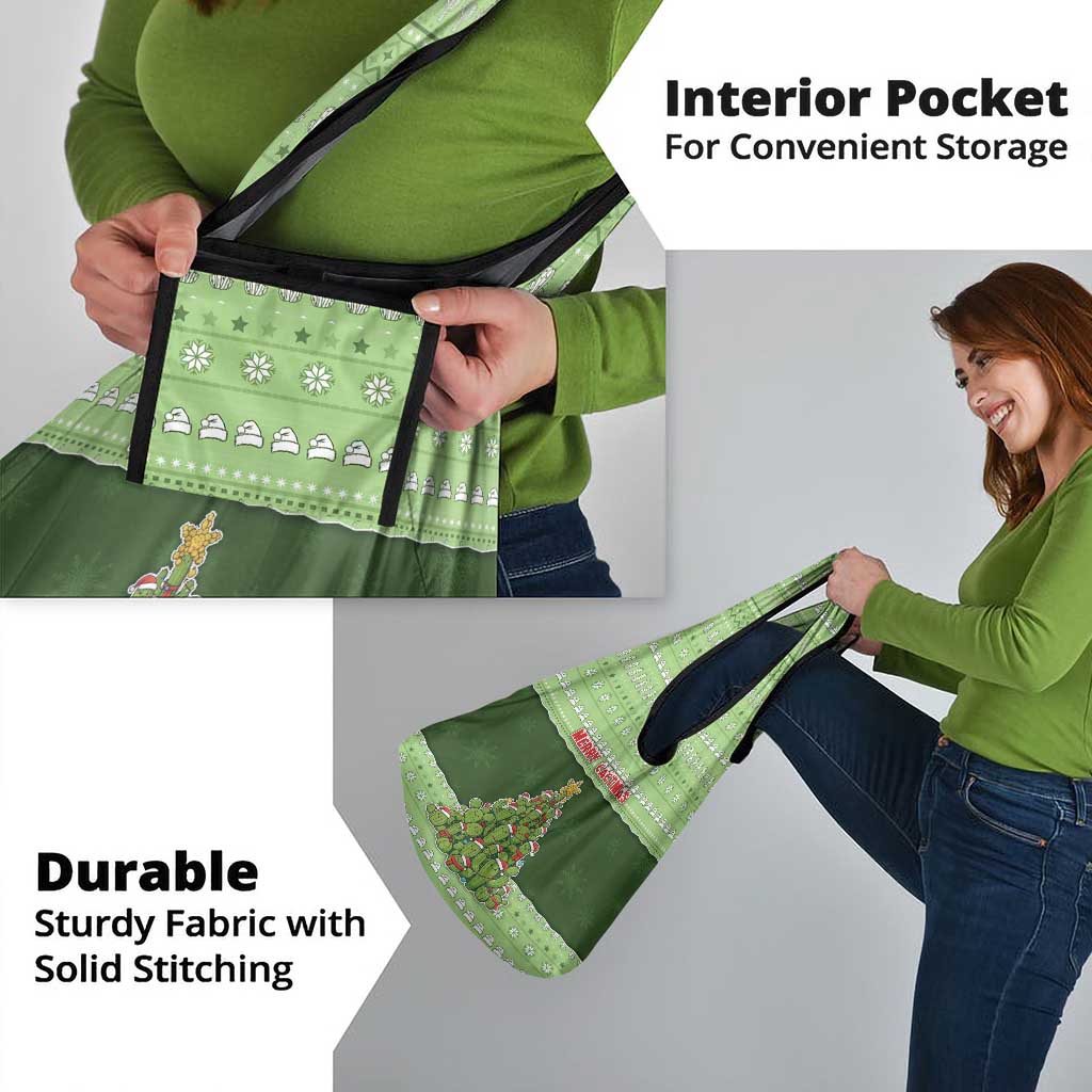 Cactus Christmas Grocery Bag Merry Cactmas - Wonder Print Shop