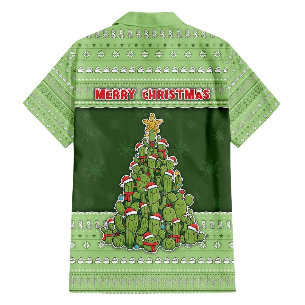 Cactus Christmas Hawaiian Shirt Merry Cactmas - Wonder Print Shop