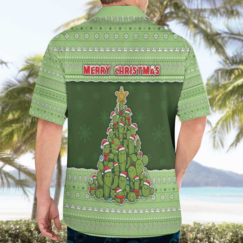Cactus Christmas Hawaiian Shirt Merry Cactmas - Wonder Print Shop