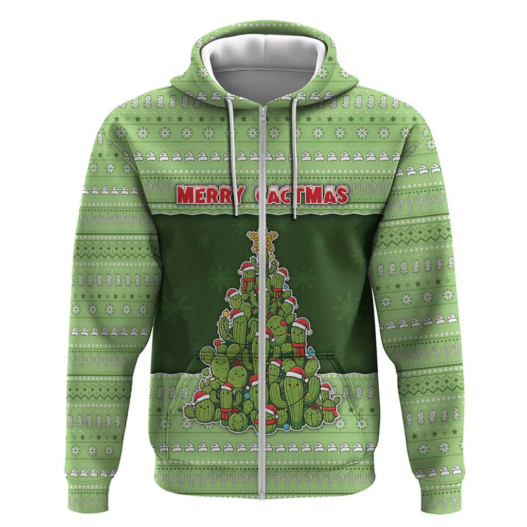 Cactus Christmas Hoodie Merry Cactmas - Wonder Print Shop