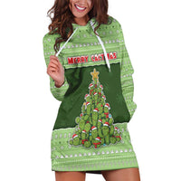Cactus Christmas Hoodie Dress Merry Cactmas - Wonder Print Shop